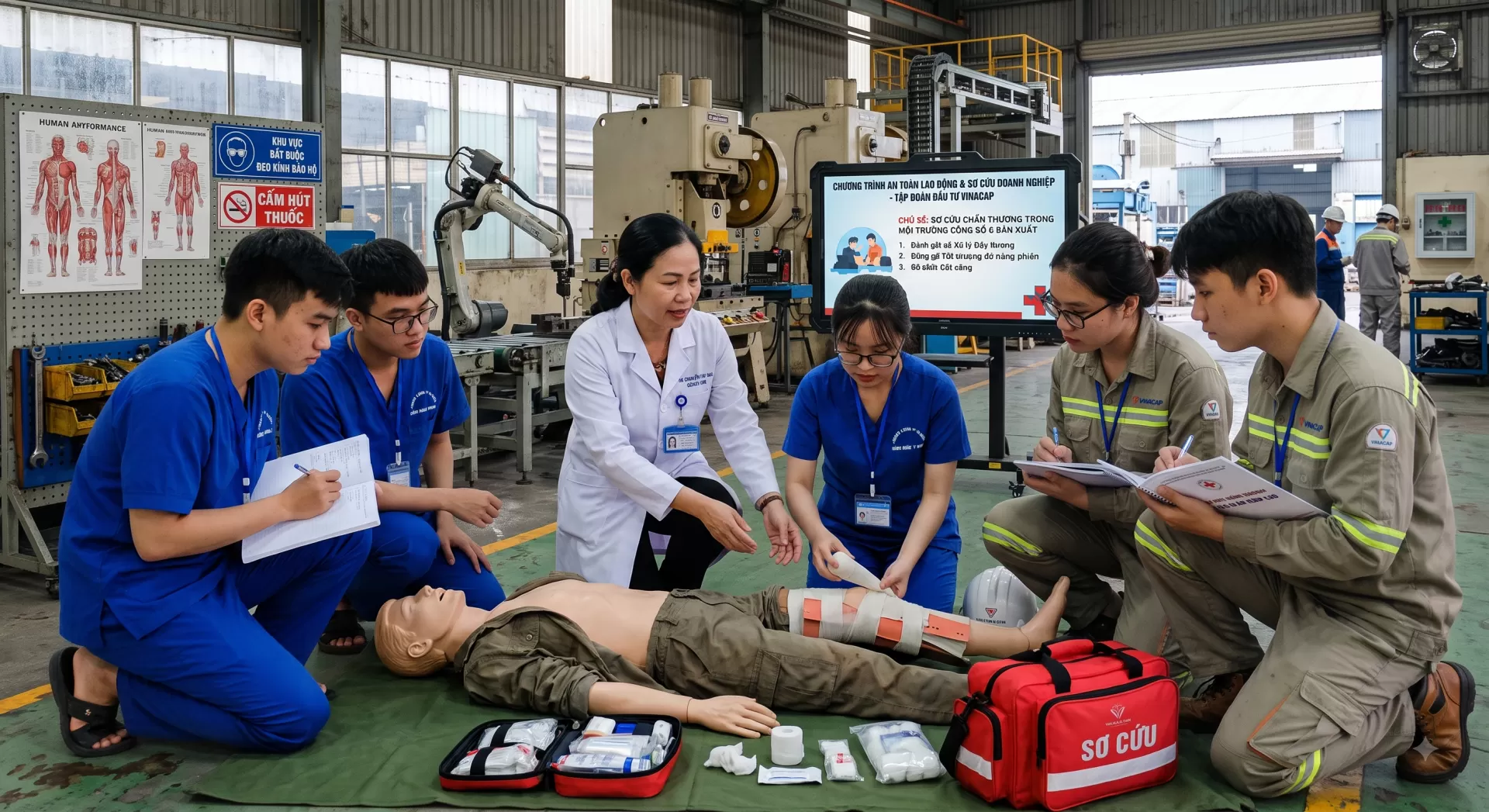 VIỆN NGHIÊN CỨU, ĐÀO TẠO NHÂN LỰC Y TẾ VÀ THỰC PHẨM (IMP) ĐỀ TÀI NGHIÊN CỨU VÀ CHƯƠNG TRÌNH CHUẨN HÓA: TẬP HUẤN SƠ CỨU, CẤP CỨU TẠI NƠI LÀM VIỆC CHO CÔNG NHÂN VIÊN LAO ĐỘNG